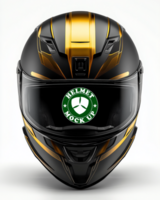 Futuristic helmet mock up with helmet mock up lighting and helmet mock up designs psd