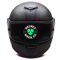 Helmet mock up idea showing helmet mock up shield and helmet mock up branding psd