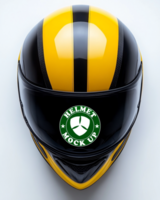 Helmet mock up style featuring helmet mock up headgear and helmet mock up elegance psd