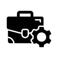 Visually engaging icon of business management designed in glyph style vector