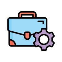 Visually engaging icon of business management designed in flat outline style vector