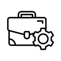 Visually engaging icon of business management designed in line style vector