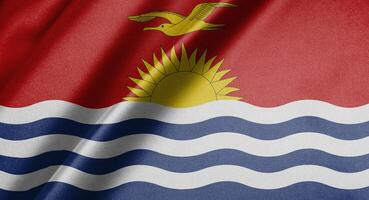 National flag of Kiribati High resolution photo