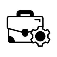 Visually engaging icon of business management designed in glyph style. vector