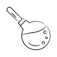 Here is a customizable hand drawn icon of enema medical test tool vector