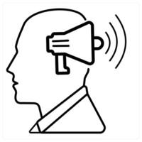 Media icon concept in black line color vector