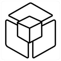 Analytical and Big data icon concept in black line color vector