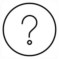 Helpline And Support Icon Concept in black line color vector