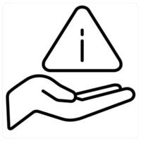 Information And Support in black line color vector