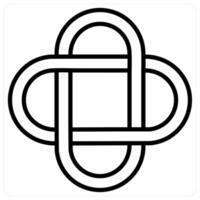 Logo and designing icon concept in black line color vector