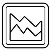 Analytics and analysis icon concept in black line color vector