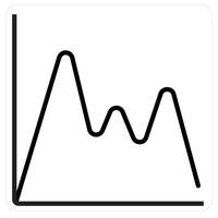 Impressions and Analysis icon concept in black line color vector