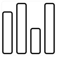 Sales Analytics and statistics icon concept in black line color vector