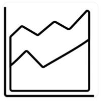 Infograph and Analiticscareer icon concept in black line color vector