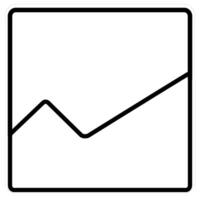 Sales and Chart icon concept in black line color vector