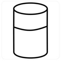 Isometric and diagram icon concept in black line color vector