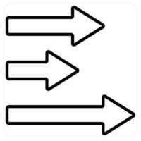 Horizontal Bars and diagram icon concept in black line color vector
