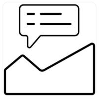 Detailed Analytics and diagram icon concept in black line color vector