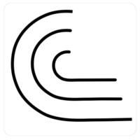 Comparison and diagram in black line color vector