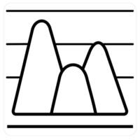 Analysis and diagram in black line color vector