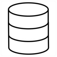 Server icon concept in black line color vector