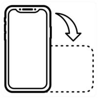 Portrait icon concept in black line color vector