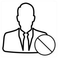 Recieved Profile icon concept in black line color vector