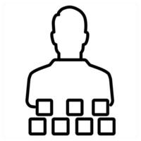 Encryption And Lock Icon Concept in black line color vector