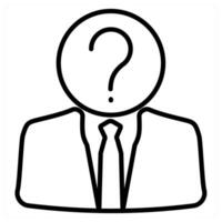 Help And Support Icon Concept in black line color vector