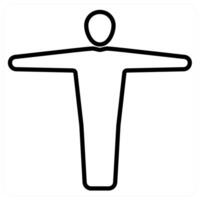 gender icon concept in black line color vector
