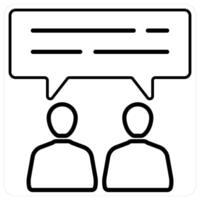 Training icon concept in black line color vector