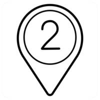 two icon concept in black line color vector