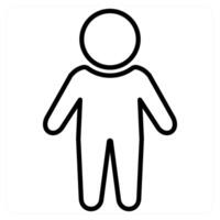 Child Patient icon concept in black line color vector