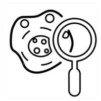 Biochemistry icon concept in black line color vector