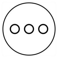Menu icon concept in black line color vector