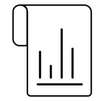 Flow Chart icon concept in black line color vector