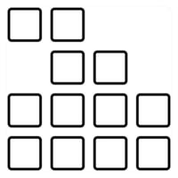 Applications icon concept in black line color vector