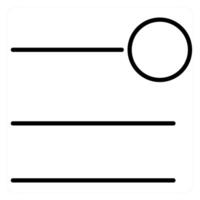 Notification bar icon concept in black line color vector