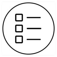 Index ad icon concept in black line color vector