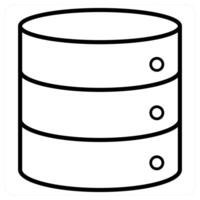Drives icon concept in black line color vector