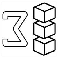 Sum Of Drive icon concept in black line color vector