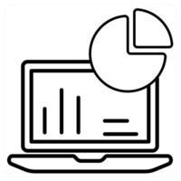 Site Audit icon concept in black line color vector
