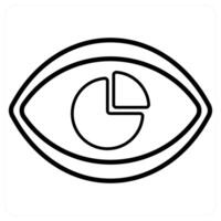 Performance Vision icon concept in black line color vector