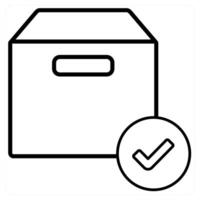 Search menu icon concept in black line color vector