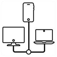 Error in comment icon concept in black line color vector