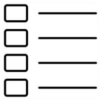 Parcel and delivery icon concept in black line color vector
