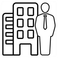 Apple icon concept in black line color vector