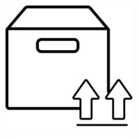 Global network icon concept in black line color vector
