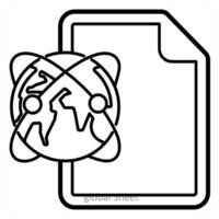 Edit box icon concept in black line color vector