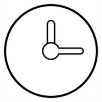 watch icon concept in black line color vector